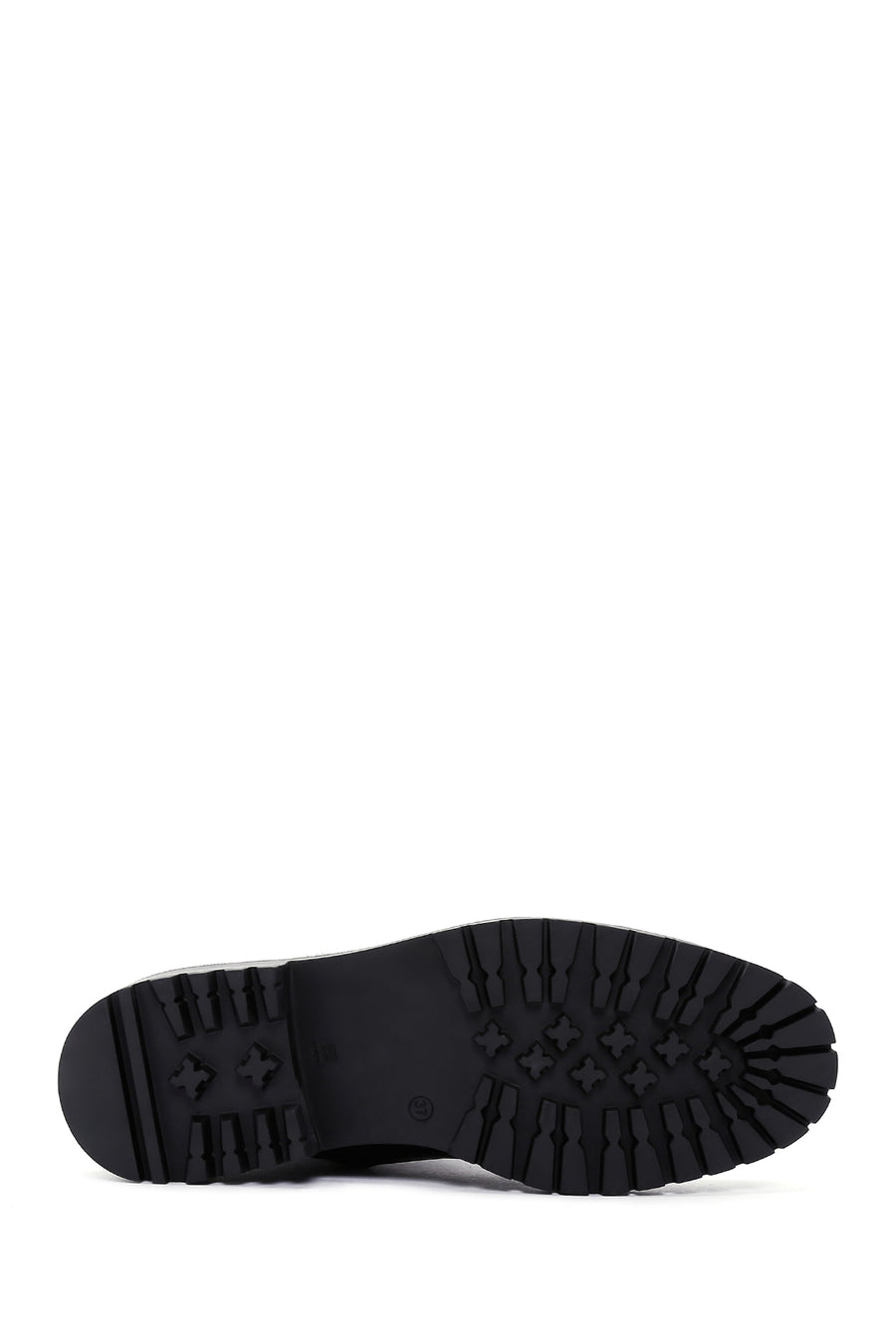 Woman Black Lace-Up Zipper Detail Leather Postal Boots
