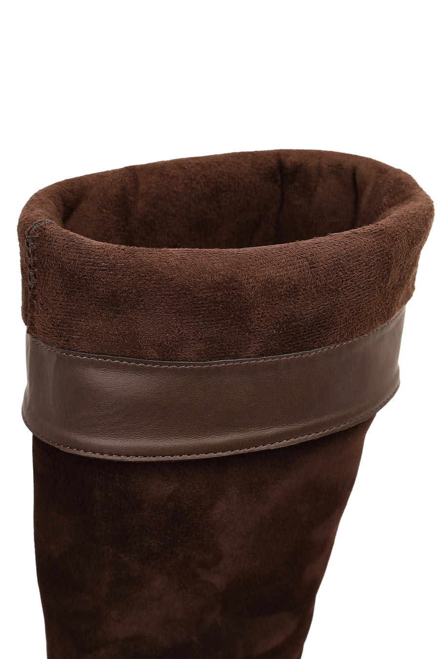 Women's Brown Thin Heeled Suede Leather Boot