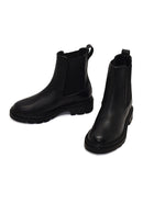 Women's Black Leather Chelsea Boot | Derimod