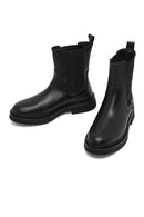 Women's Black Leather Chelsea Boot | Derimod