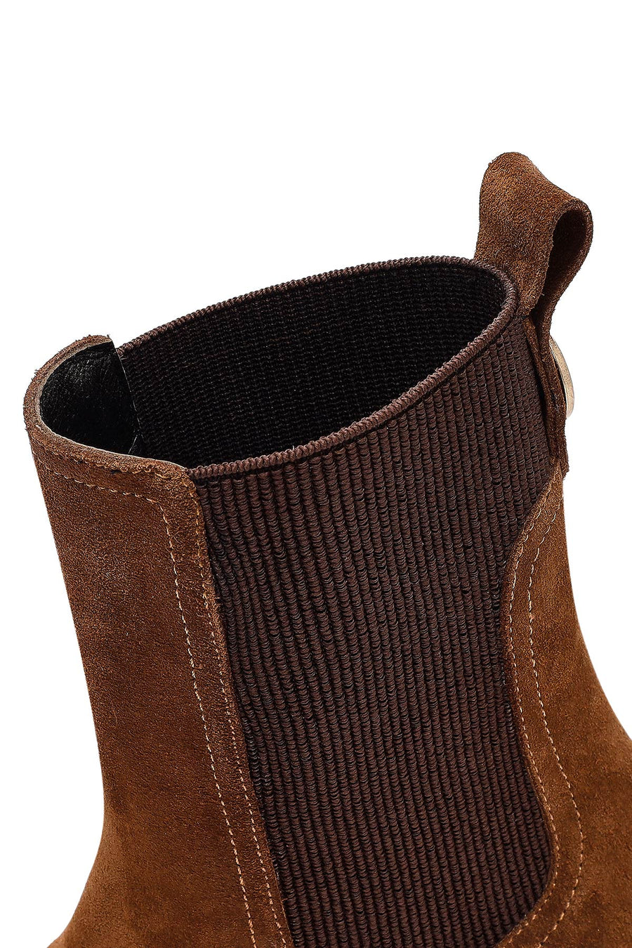 Women's Tan Suede Leather Chelsea Boot