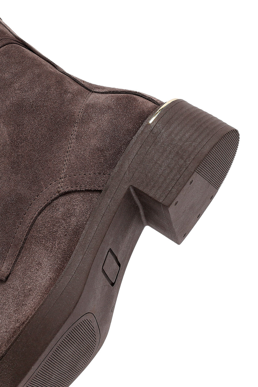 Women's Mink Zippered Lace-up Suede Leather Ankle Boots