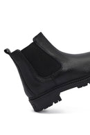Woman Siyah Leather Chelsea Bot | Derimod