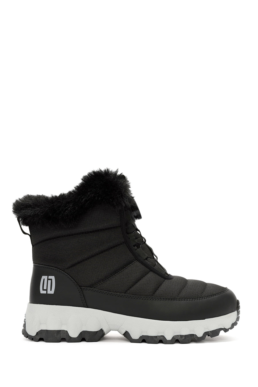 Derimod Dry Woman Black Lace-Up Thick-Soled Outdoor Boots 25WFD490114 | Derimod