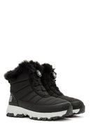 Derimod Dry Woman Black Lace-Up Thick-Soled Outdoor Boots | Derimod