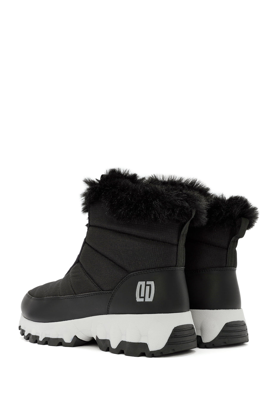 Derimod Dry Woman Black Lace-Up Thick-Soled Outdoor Boots