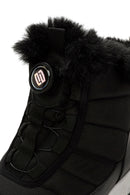 Derimod Dry Woman Black Lace-Up Thick-Soled Outdoor Boots | Derimod
