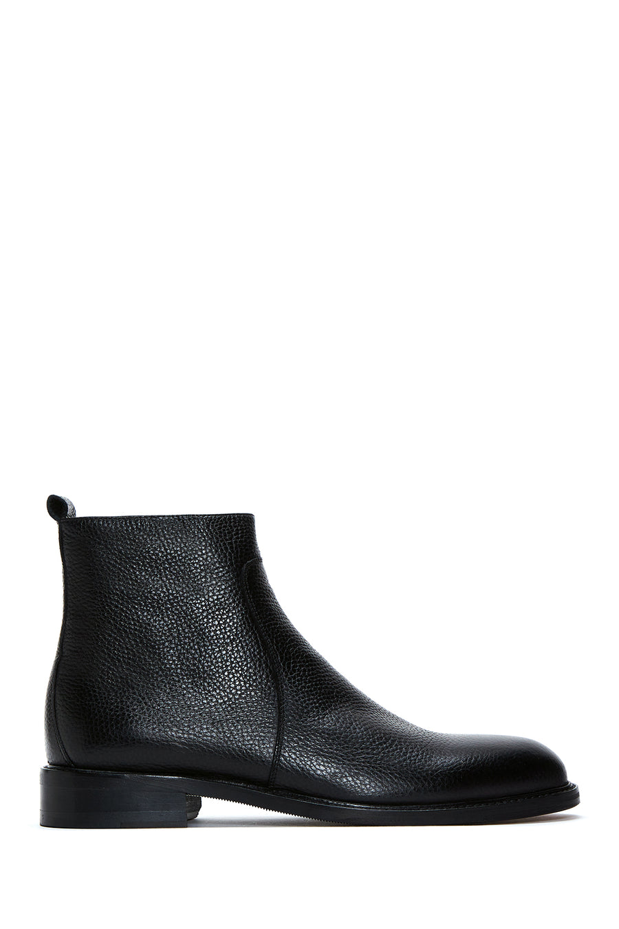 Men's Black Zippered Leather Casual Boots 25WFD6002FT | Derimod