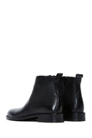 Men's Black Zippered Leather Casual Boots | Derimod