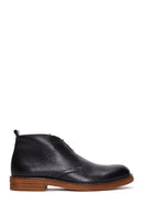 Men's Black Lace-Up Leather Casual Boots | Derimod