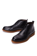 Men's Black Lace-Up Leather Casual Boots | Derimod