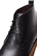 Men's Black Lace-Up Leather Casual Boots | Derimod
