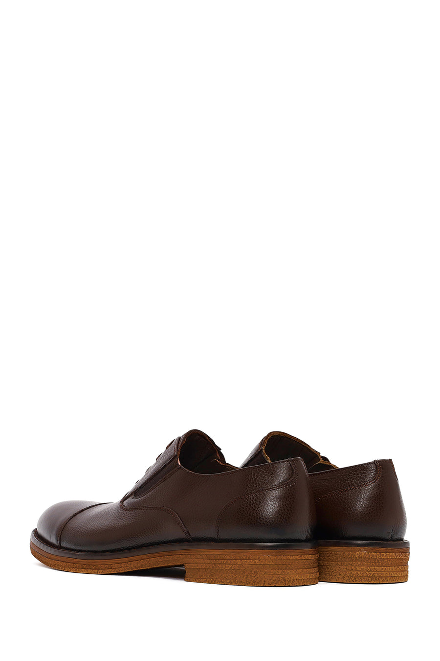 Men's Brown Lace Up Leather Casual Shoes