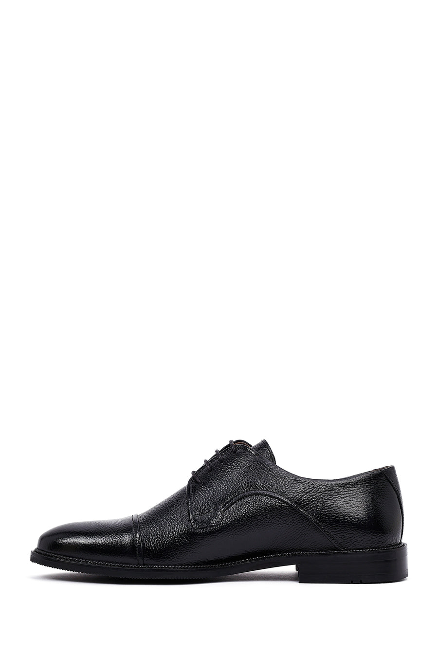 Men's Black Lace-Up Leather Classic Shoes