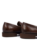 Erkek Kahverengi Deri Loafer | Derimod