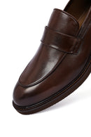 Erkek Kahverengi Deri Loafer | Derimod