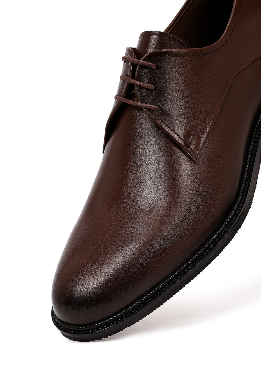 Men's Brown Lace-Up Leather Classic Shoe