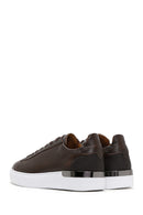 Men's Brown Lace-Up Thick-Soled Leather Sneakers | Derimod