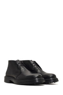 Men's Black Lace-Up Leather Casual Boot | Derimod