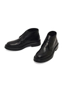 Men's Black Lace-Up Leather Casual Boot | Derimod