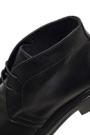 Men's Black Lace-Up Leather Casual Boot | Derimod