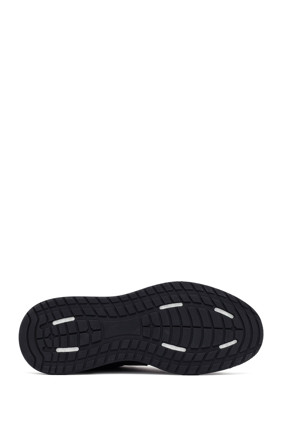 Erkek Gri Bağcıklı Kalın Tabanlı Nubuk Deri Sneaker