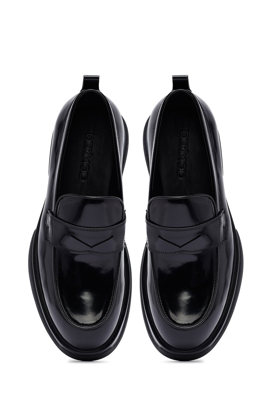Male Black Leather Loafer