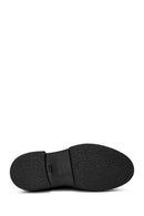 Male Black Leather Thick-Soled Casual Shoes | Derimod
