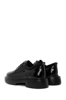 Male Black Leather Thick-Soled Casual Shoes | Derimod