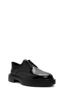 Male Black Leather Thick-Soled Casual Shoes | Derimod