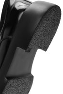 Male Black Leather Thick-Soled Casual Shoes | Derimod