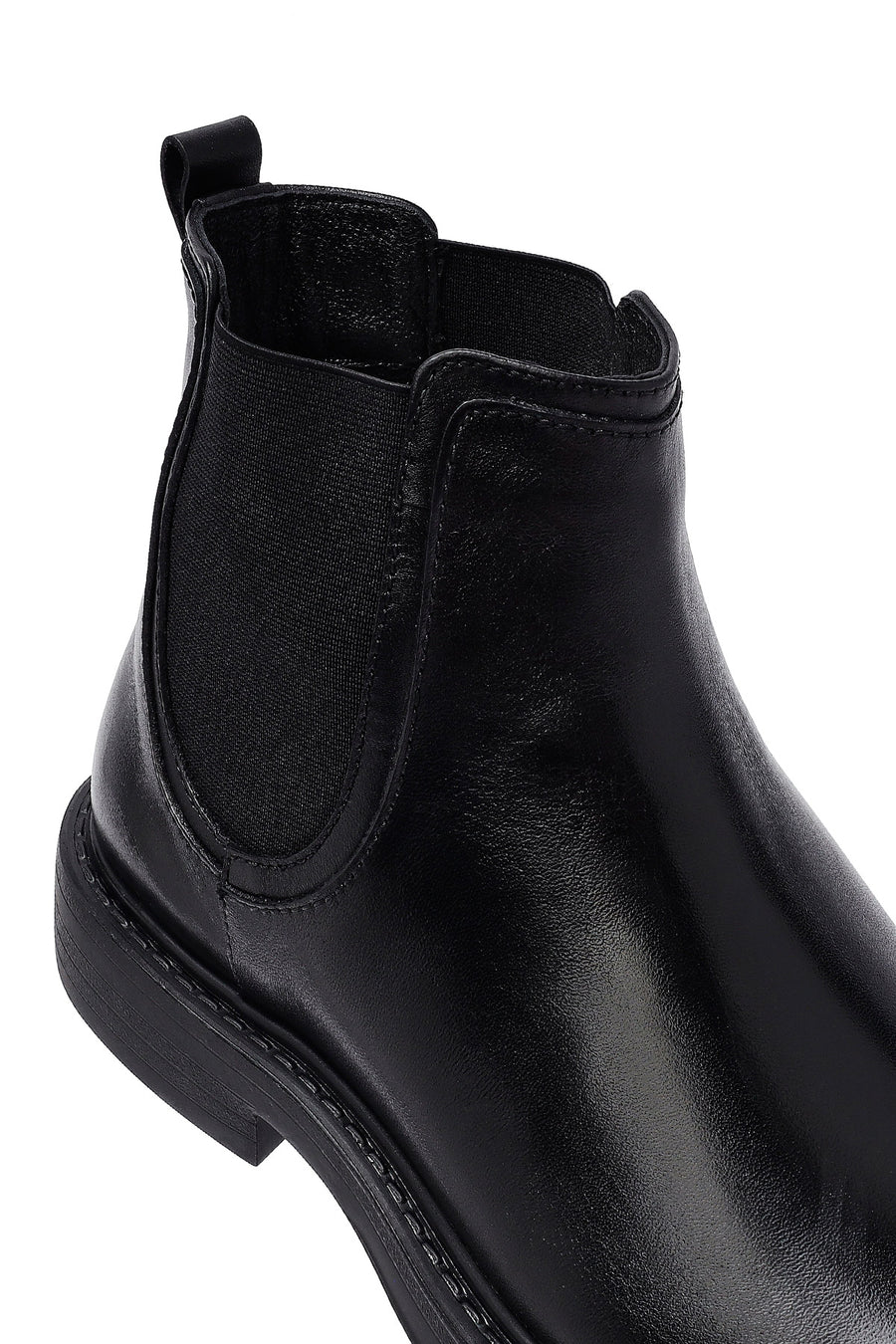 Male Black Leather Chelsea Boots