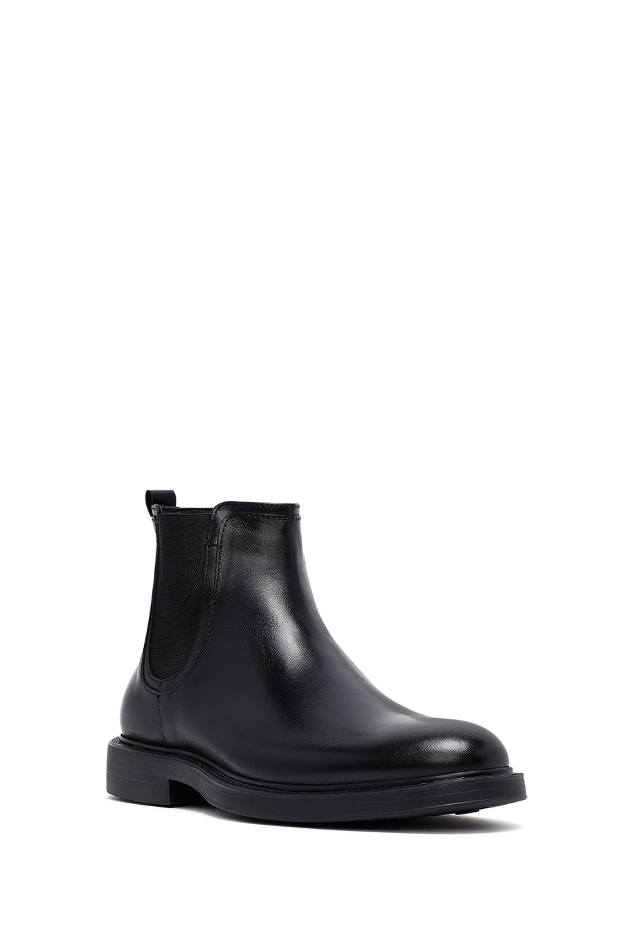 Male Black Leather Chelsea Boots