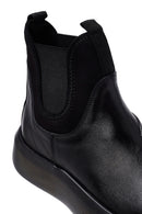 Men's Black Thick Sole Leather Chelsea Boots | Derimod