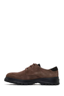 Men's Brown Lace-Up Thick-Soled Suede Leather Casual Shoes | Derimod