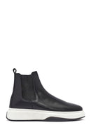 Male Black Leather Chelsea Boots | Derimod