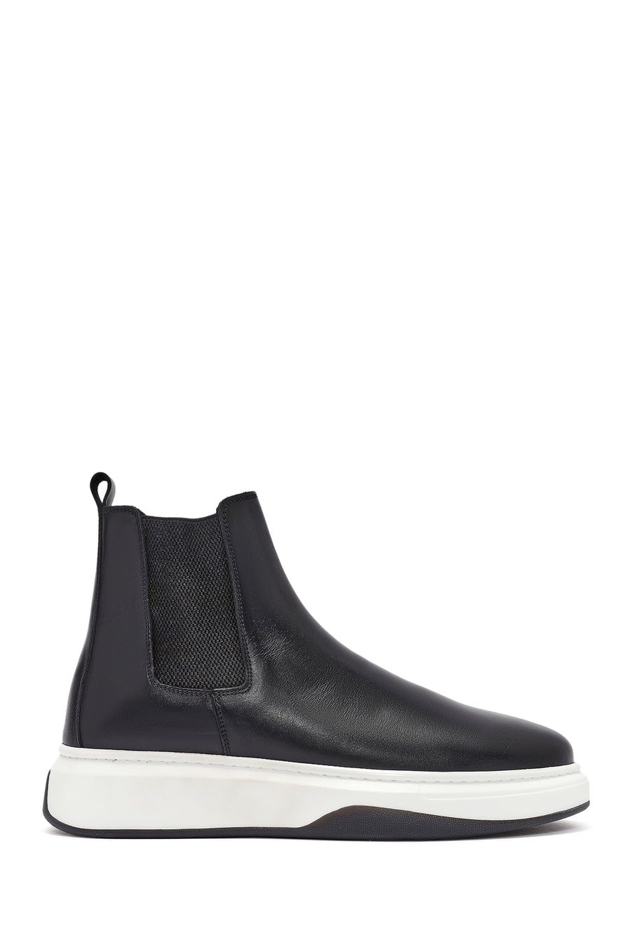 Male Black Leather Chelsea Boots 25WFD632118 | Derimod
