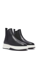 Male Black Leather Chelsea Boots | Derimod