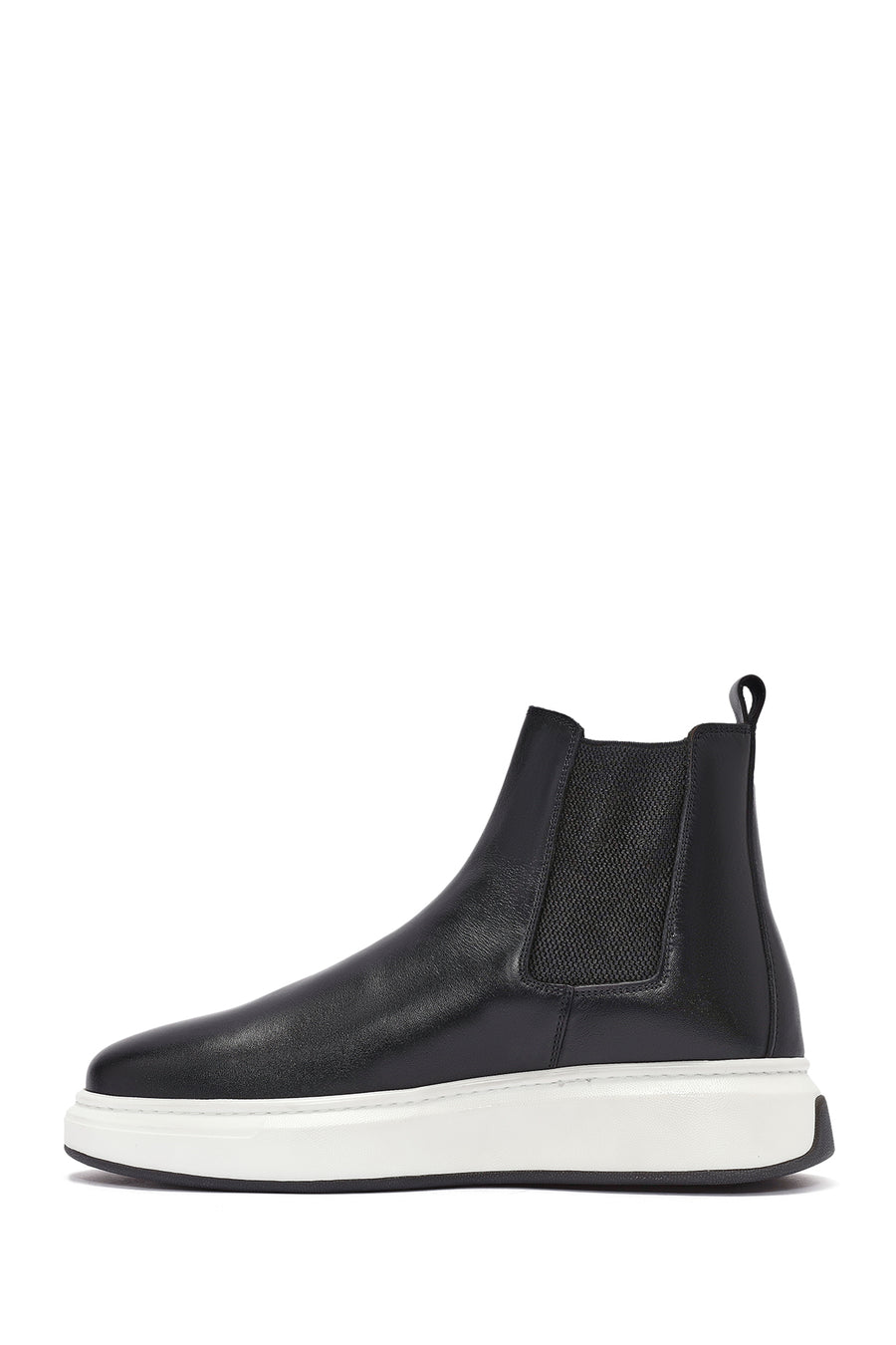 Male Black Leather Chelsea Boots
