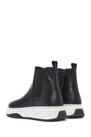 Male Black Leather Chelsea Boots | Derimod