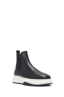 Male Black Leather Chelsea Boots | Derimod
