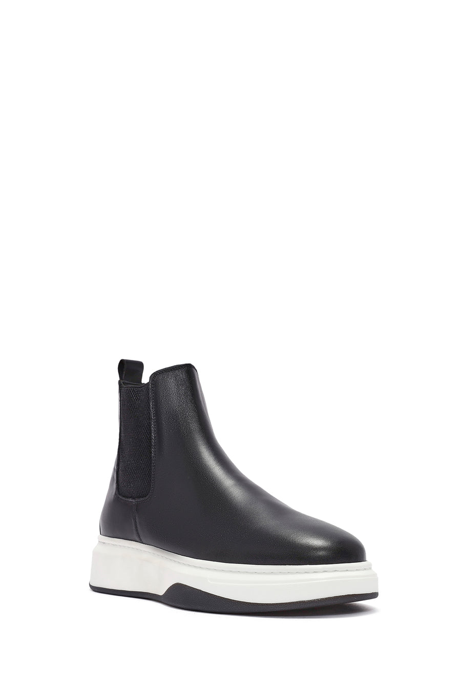 Male Black Leather Chelsea Boots