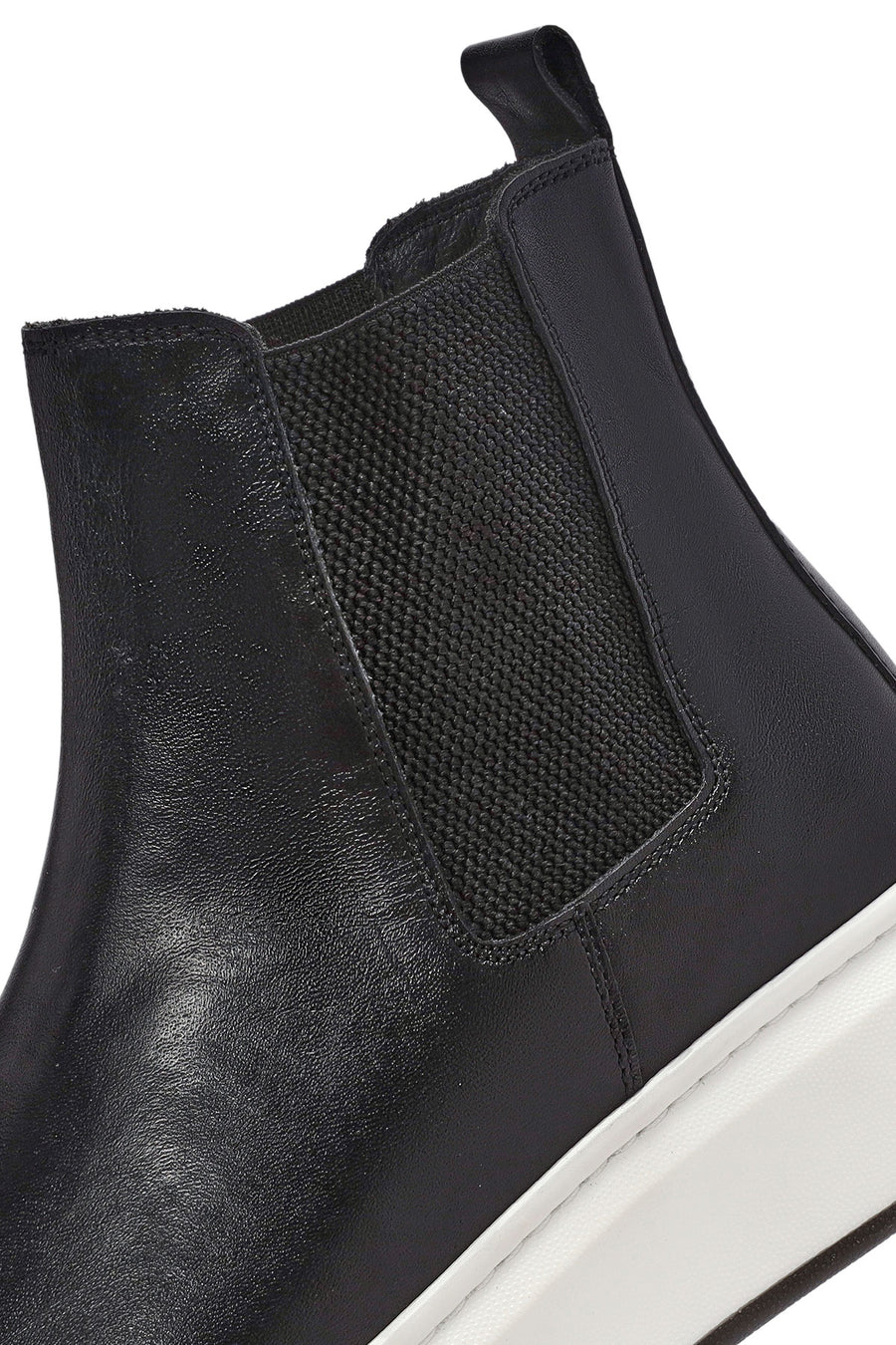 Male Black Leather Chelsea Boots
