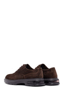 Men's Brown Lace-Up Thick-Soled Suede Leather Casual Shoes | Derimod
