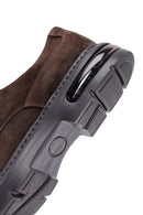 Men's Brown Lace-Up Thick-Soled Suede Leather Casual Shoes | Derimod