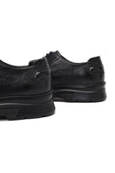 Men's Black Lace-Up Thick-Soled Leather Casual Shoe | Derimod