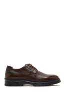 Men's Brown Lace-Up Thick-Soled Leather Casual Shoes | Derimod