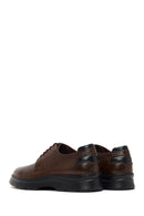 Men's Brown Lace-Up Thick-Soled Leather Casual Shoes | Derimod
