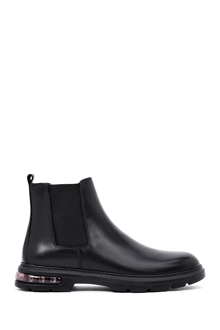 Male Black Leather Chelsea Boots 25WFD633018 | Derimod