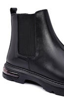 Male Black Leather Chelsea Boots | Derimod